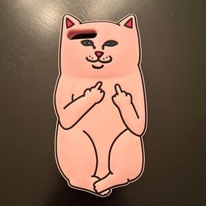 Pink Cat Silicone iPhone 7/8 Plus Case